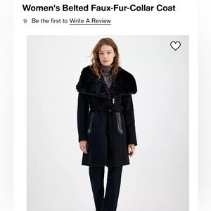 Brand new Via Spiga black coat. Size 2. Tags attached. Never worn.